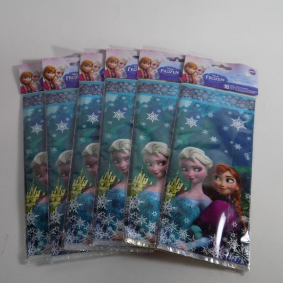 NEW Wilton Disney Frozen Treat Bags 16ct lot of 6 packages 4x9.5 inches - Picture 1 of 2